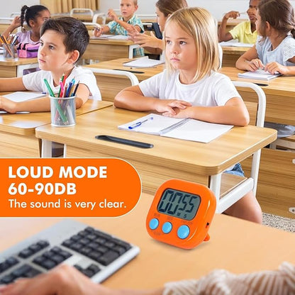 12 Pack Multi-Function Electronic Timer, Learning Management, Suitable for Kitchen, Study, Work, Exercise Training, Outdoor Activities(not Including Battery)
