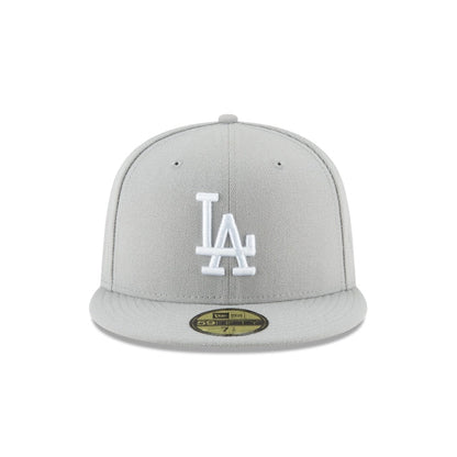 Los Angeles Dodgers Gray Basic 59FIFTY Fitted Hat