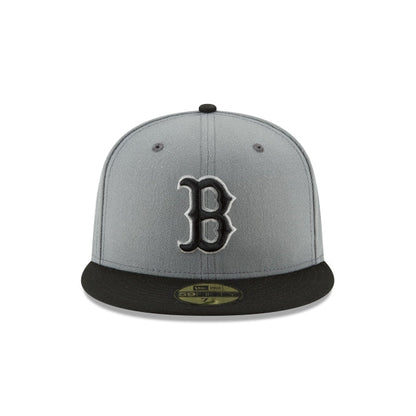 Boston Red Sox Storm Gray Basic 59FIFTY Fitted Hat